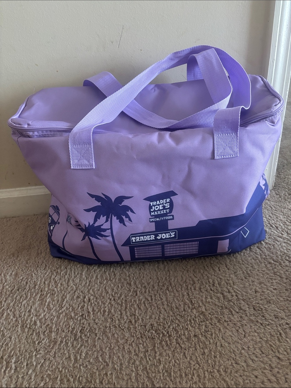 Trader Joe’s Lilac Cooler Bag - Picture 1 of 3